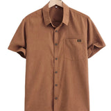 Camisa casual de manga corta de algodón para Hombre