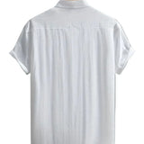 Camisa casual de manga corta de algodón premium para Hombre