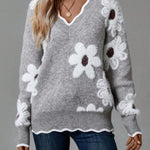 Belinha – Blommig blus med V-ringning – bild 6