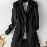 Audrey | Enkelknäppt trenchcoat