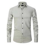 Camisa stretch antiarrugas de algodón premium para Hombre – Blanco
