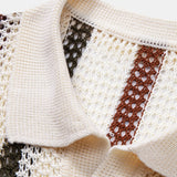 Polo de crochet con escote en V