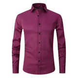 Camisa stretch antiarrugas de algodón premium para Hombre – Blanco