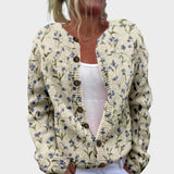 Camila – Blommig cardigan för hösten
