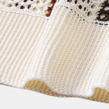 Polo de crochet con escote en V