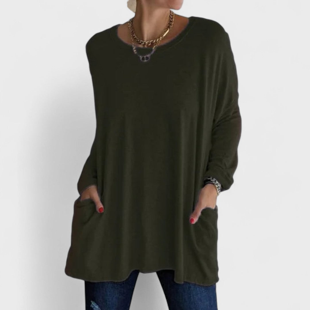 Mira – Ledig oversize topp – bild 10