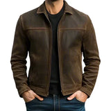 Chaqueta de Cuero Malcolm Timeless para Hombres