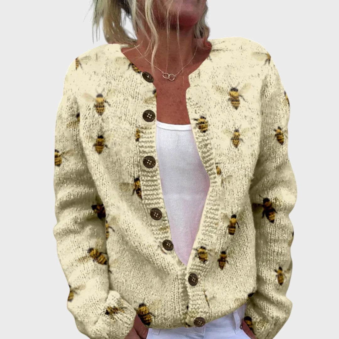 Bianca – Blommig cardigan för hösten