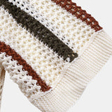 Polo de crochet con escote en V