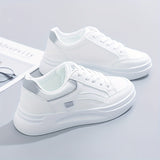 Stilrena vita sneakers med lätt komfort