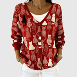 Bekväm Knapp-Cardigan