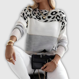 Dorothy | Leopardmönstrad Färgblock Jumper