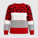 Dorothy | Leopardmönstrad Färgblock Jumper