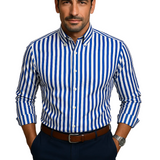 Camisa a rayas de algodón premium para Hombre Auténtico