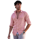 Leonardo – Camisa informal de lino para Hombre