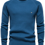 Suéter de hombre con diseño de punto