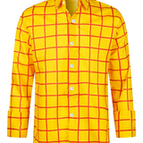 Camisa de cuadros de algodón premium para Hombre
