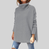 Matilda | Oversized polotröja i mjuk kabelstickning