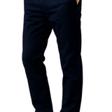 Pantalón hombre – Corte recto en algodón con elastano