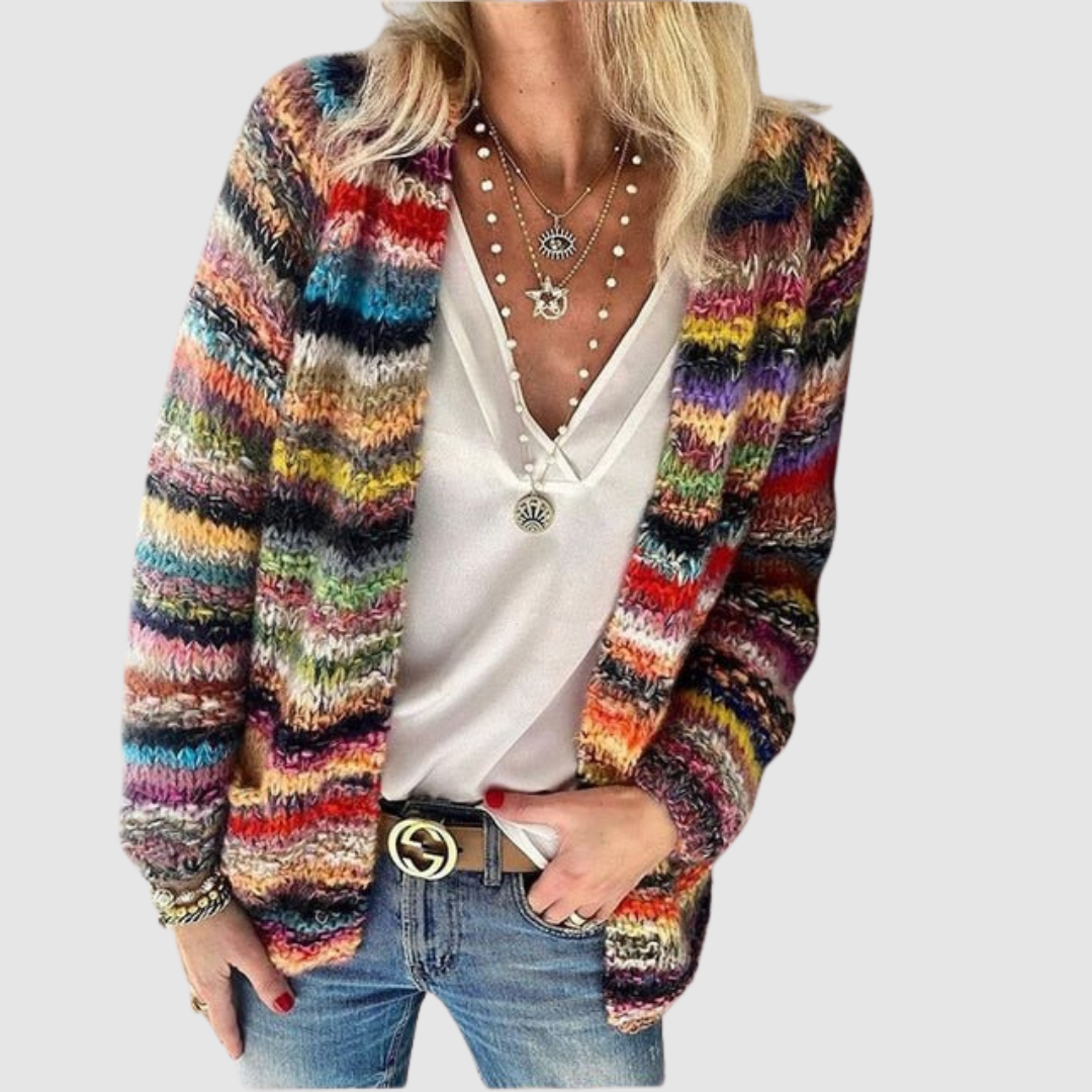 Nikola – Flerfärgad cardigan