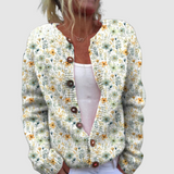 Josefína – Cardigan med blommönster