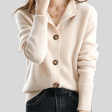 Claire | Kasmir Cardigan i Retro-Stil