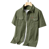 Camisa Atemporal de manga corta en algodón premium para Hombre – Verde