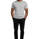 Camiseta Slim-Fit para Hombre en Bruma Plateada