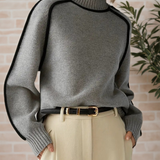 Donna | Elegant tröja med ståkrage