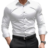 Camisa ajustada de algodón premium para Hombre