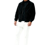 Chaqueta de Terciopelo Corduroy para Hombre - Negra