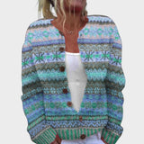 Isabel – Blommig cardigan för hösten