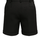Pantalones cortos para hombres con pliegues y bolsillos – negros y universales