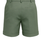 Pantalones cortos para hombres con pliegues y bolsillos – verdes y versátiles