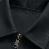 Chaqueta de Twill Ligero para Hombres – Gris Oscuro – Corte Regular