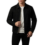 Chaqueta de Twill Ligero para Hombres – Negra – Corte Regular