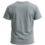 Camiseta de hombre de algodón – Transpirable de manga corta con cuello redondo – Gris hierro