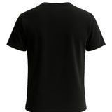 Camiseta de algodón para hombre – Transpirable, mangas cortas, cuello redondo – Negro pizarra