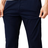 Pantalón hombre – Corte recto en algodón con elastano