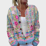 Teresa – Blommig cardigan för hösten