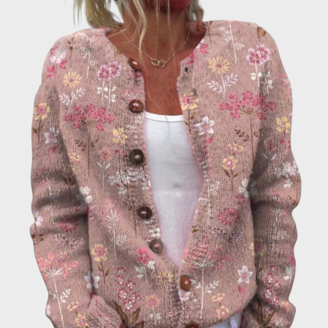 Raquel – Blommig cardigan för hösten