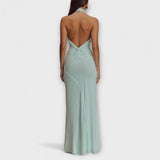 Lagoon - Slinky Halter Maxi Klänning