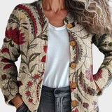 Pearla™ – Cardigan med naturinspirerat blommönster
