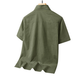 Camisa Atemporal de manga corta en algodón premium para Hombre – Verde