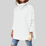 Matilda | Oversized polotröja i mjuk kabelstickning