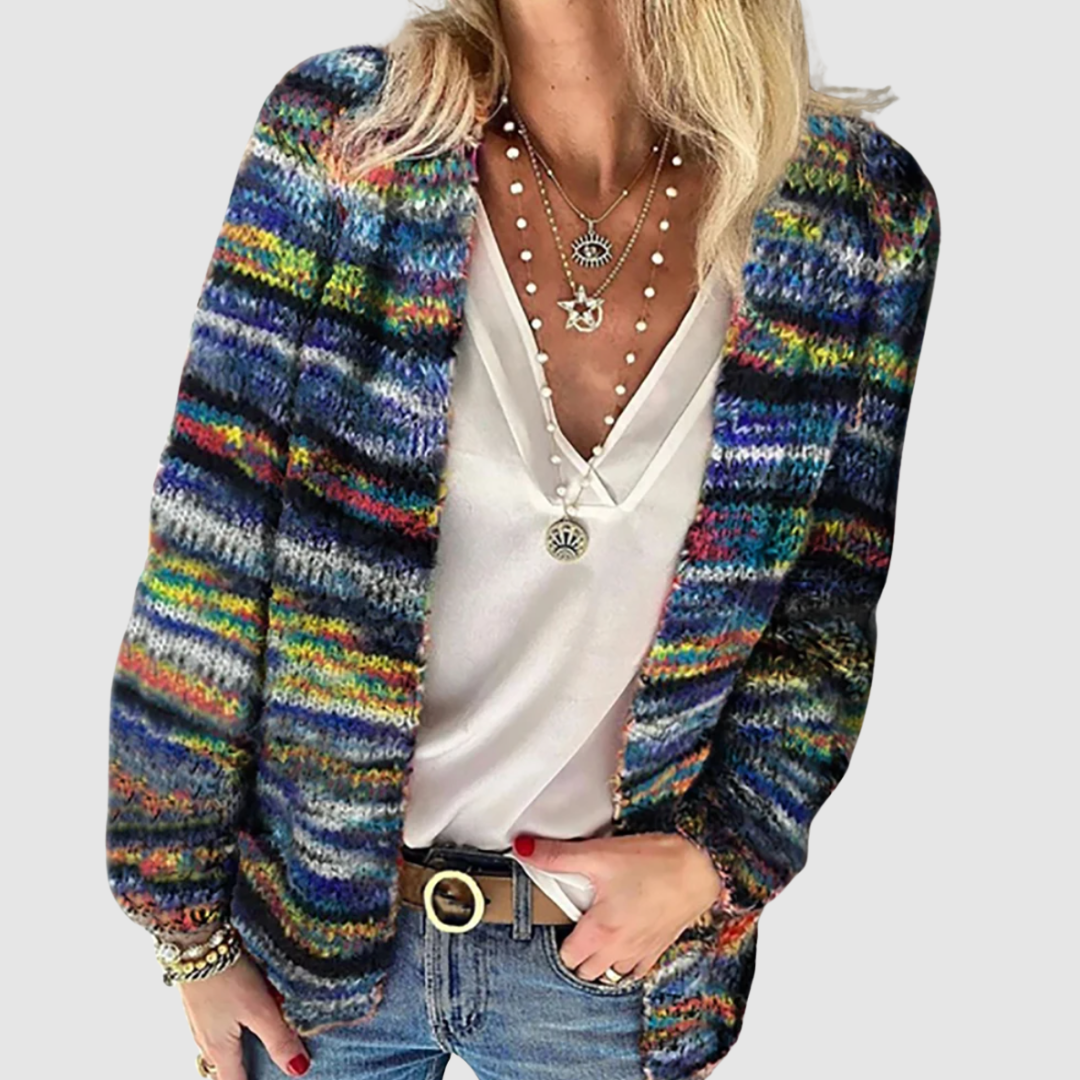 Nikola – Flerfärgad cardigan – bild 2