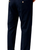 Pantalón hombre – Corte recto en algodón con elastano
