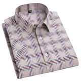 Camisa Intemporal de manga corta de algodón para Hombre – Marino
