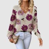 Meda – Elegant tröja med blommönster – bild 2