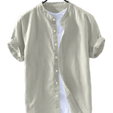 Camisa de algodón premium Aspen de manga corta